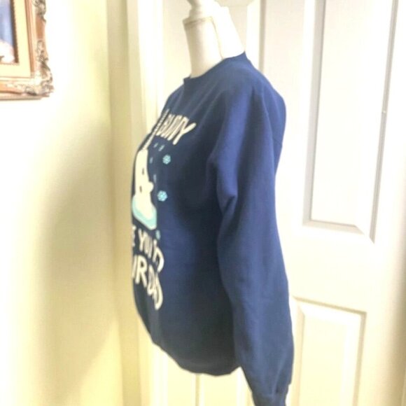 Hanes Comfort Blend Sweatshirt Elf Movie "Hey Buddy" Narwhal Whale Size Small - Picture 6 of 7